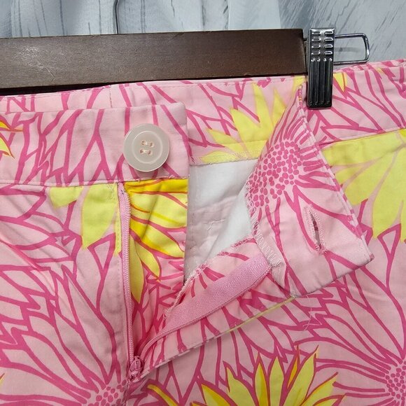 Pink Yellow Floral Chinos Wide Leg Boho Hippie Granola Festival Beach 12 - Picture 4 of 10